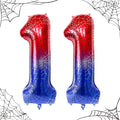 40 Inch Spider Theme Number Foil Balloons, Large Number 11 Balloons by TNCDJKPA