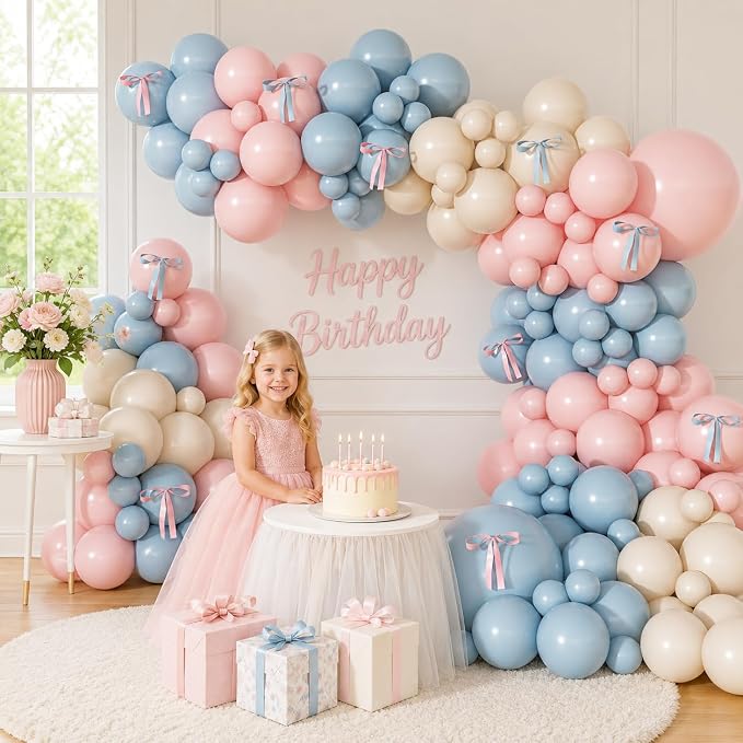 Gender Reveal Balloon Arch Kit, Elegant Baby Shower Decorations - Image 6