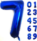 Lovoir 40 Inch Navy Blue Number 7 Balloon Large Size Jumbo Digit Mylar Foil by Lovoir
