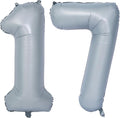 40 In Matte gray Number Balloon Helium Foil Mylar Birthday Balloon Digit 17 | by Exquisitehighqualitypartydecorationstomeetyoureveryneed%EF%BC%81