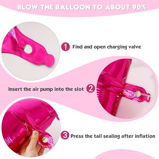 40 Inch Hot Pink Number 5 Balloon, 5th Birthday Party Decorations | 40 Inch Hot - Image 6