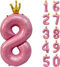 40 inch Pink Number 8 Balloon by Yeodong