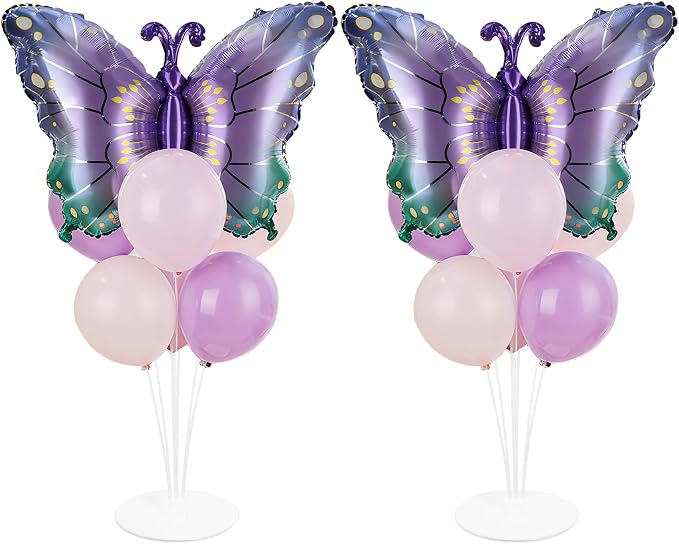 Butterfly Party Balloons Stand Kit 2 Sets by Naozinebi