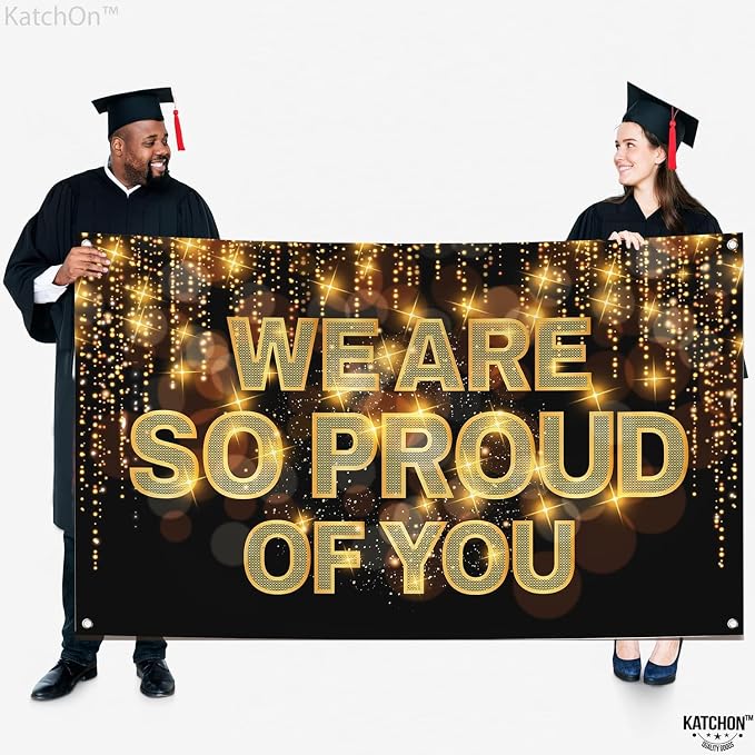 KatchOn We Are So Proud of You Banner 72x44 Inch | Graduation Decorations 2026 - Image 5