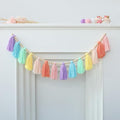 DCJHFJ Pastel Rainbow Boho Tassel Garland Wall Hanging by DCJHFJ