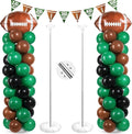Yalikop 2 Sets Football Party Balloon Column Stand Kit by Yalikop