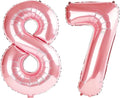 40 Inch Number 87 Balloons for 87th Birthday Party Decorations, 0-100 Jewelry by FOBELEC