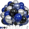Blue and Black Balloons by Paready