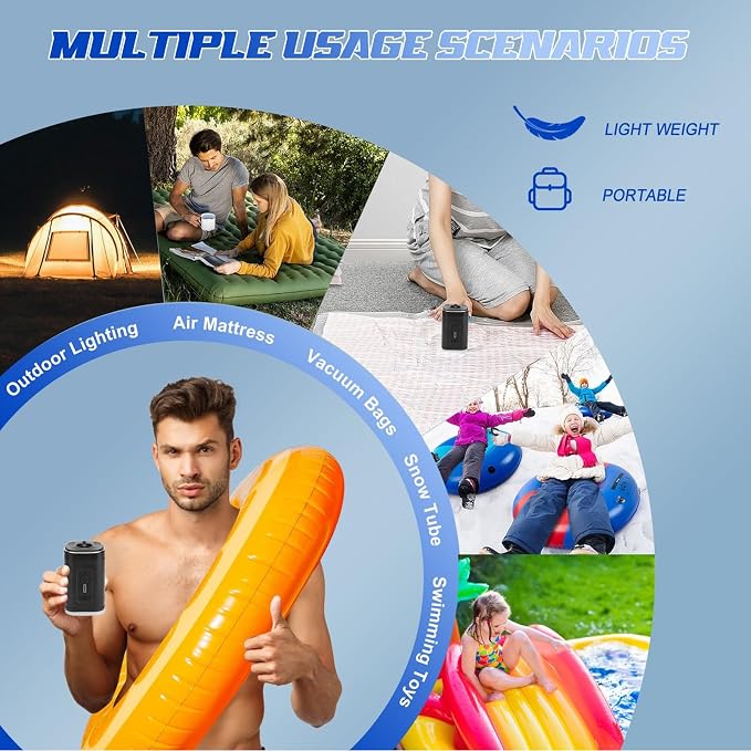 Electric Balloon Pump, Portable USB Rechargeable Air Pump - Image 4