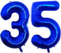 40 Inch Navy Blue 35 Balloons Giant Number 35 Balloons Navy Blue 35 Birthday by LHOAVWE