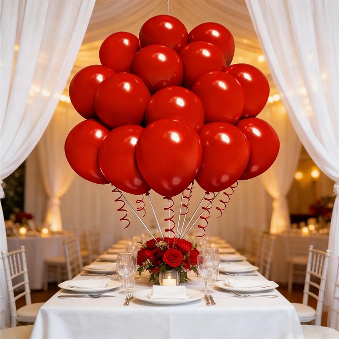 Red Balloon Birthday Party Balloons - Image 7