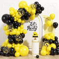 131pcs Black and Yellow Balloon Arch Kit by Unknown