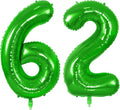Number 62 Balloons for 62nd Birthday Party Decorations, 0-100 Large No.62 by Joycard