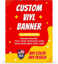 Custom Vinyl Banner with 150+ Sizes – Personalized Outdoor or Indoor Sign – Any by Unknown