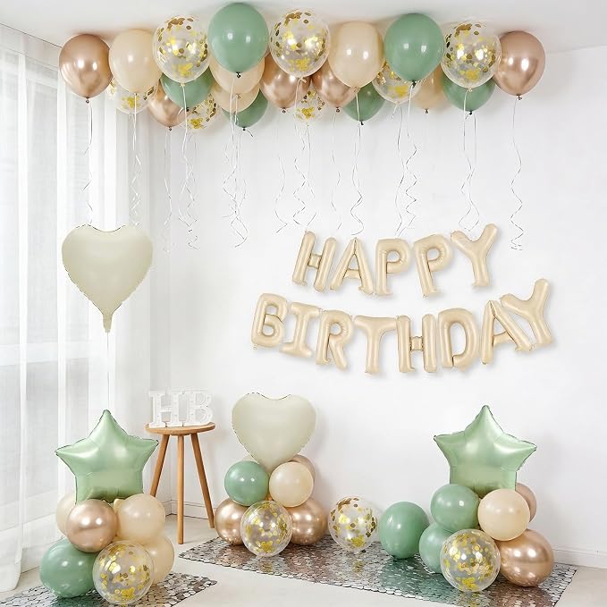 Sage Green Birthday Decorations - Image 3