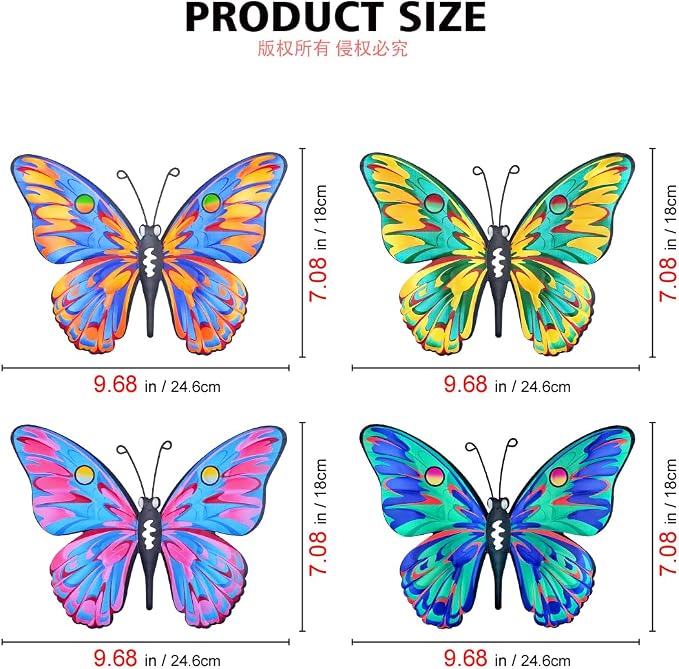 Daogtc Metal Butterfly Wall Decor - Image 3