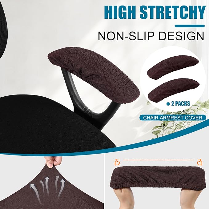 Smiry Office Computer Chair Armrest Covers - Image 3