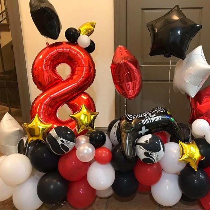 Red 2 Balloons, 40 Inch Giant Helium Foil Number 0-9 - Image 6