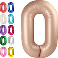 Light Brown Number 0 Balloon 40 inch, 0th Birthday Party Balloons Decoration | by Upgesy