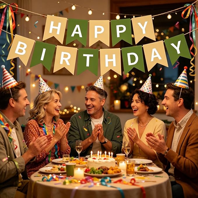 Happy Birthday Banner Birthday Party Supplies - Image 6