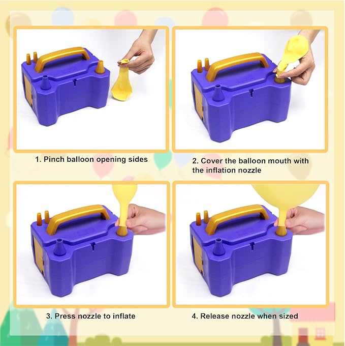 3-in-1 Balloon Electric Inflation & Vacuum Electric Pump | Fast - Image 4