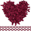 Wine Red Mini Bows 1.57" 100PCS Small Satin Ribbon Bows by Loomeshribbonforcrafts%EF%BC%81