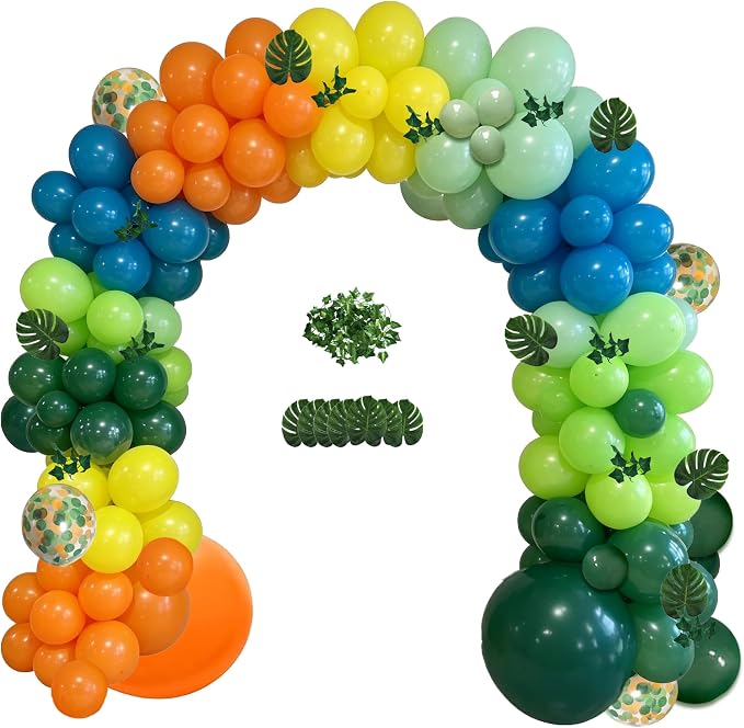 142pcs Dinosaur Balloon Arch Kit, Birthday Shower Party Decor by iloveallfamilymagic