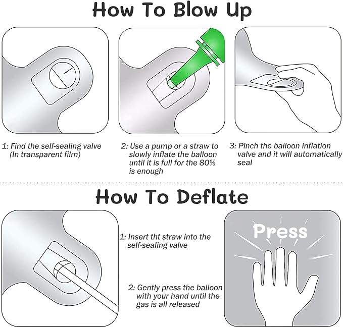 VHUWE 40 inch Gold Letter F Balloon, Big Size Alphabet Foil Mylar Helium - Image 3