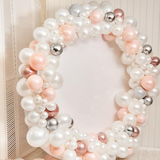 114pcs Pearl White Balloons Different Sizes, 18 12 10 5 inch Pearl Balloons | - Image 6