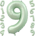 40 Inch Olive Green Number 9 Balloon by TNCDJKPA