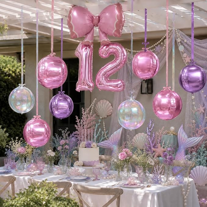 Iridescent Pink Purple Balloons - Image 4