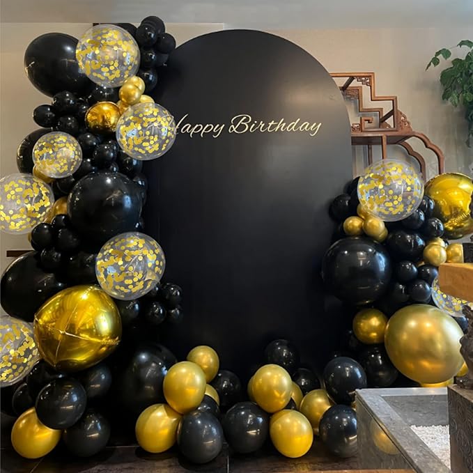 100pcs Gold Confetti Balloons 12 inch | Gold Confetti balloon - Image 5