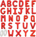 TONIFUL Red Letter Balloons 26 Pcs 1 Set A-Z Alphabet Banner Kit 16 Inch Mylar by TONIFUL