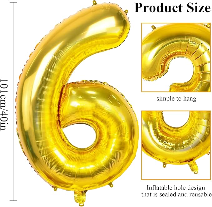 Number 65 Balloons for 65th Birthday Party Decorations, 0-100 Large No.65 - Image 2