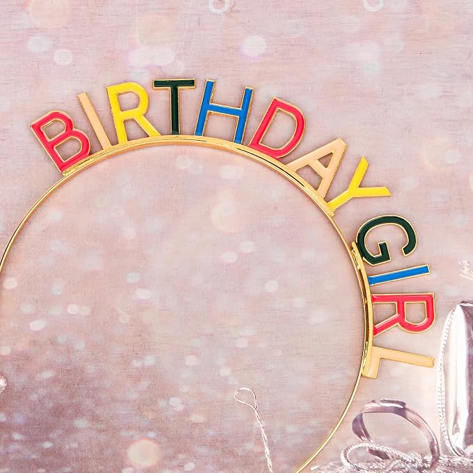 CIEHER Birthday Girl Headband Birthday Crown - Image 8