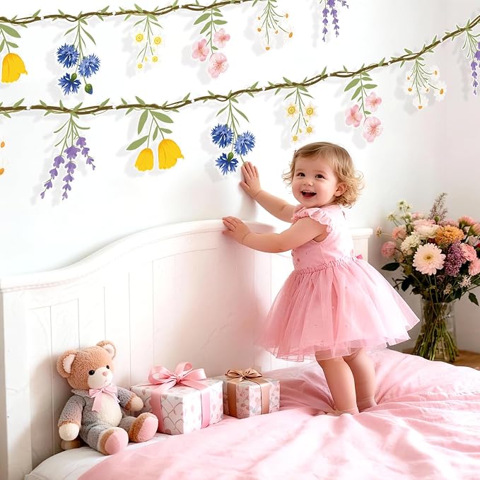 JIAYIQI 4PCS Wildflower Party Decorations - Image 8
