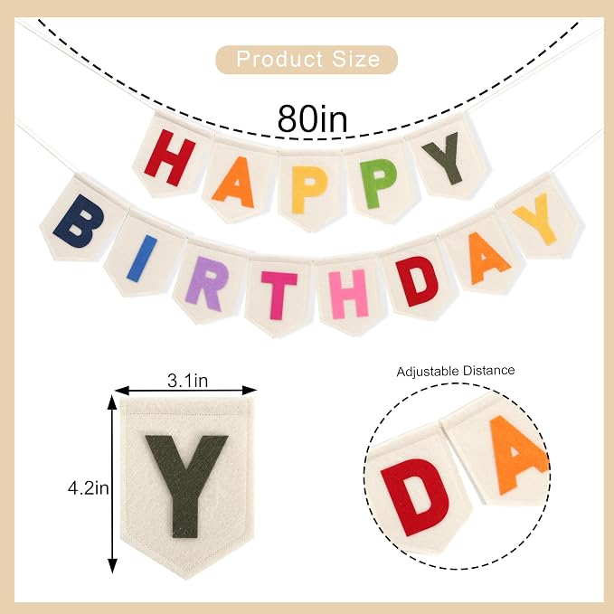 Colorful Happy Birthday Banner - Image 2