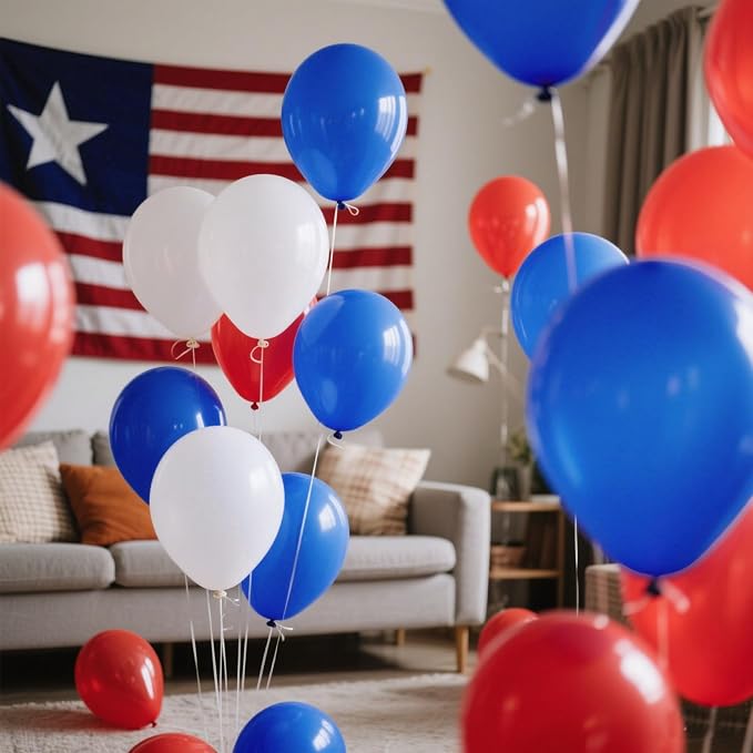 Blue Balloons Blue Party Decorations 30 Pack 18 inch Round Royal Blue Balloons - Image 5