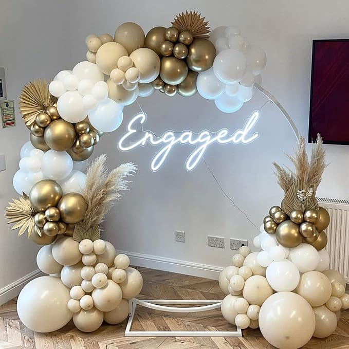PartyWoo White Balloons 50pcs Sand White Beige Cream Ivory Boho Neutral | 12 - Image 6