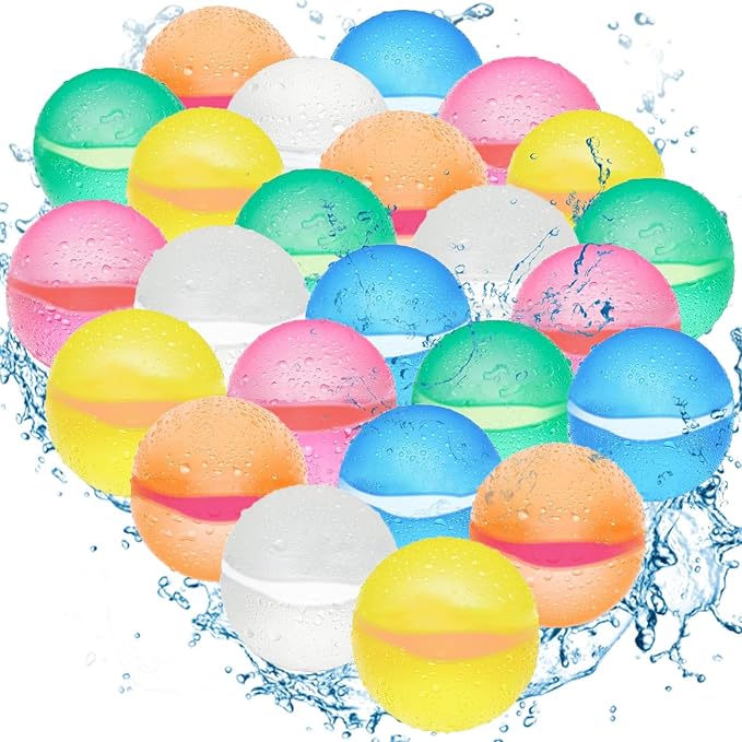 24PCS Reusable Water Balloons for Kids, Water Bomb Summer Toy - Image 7