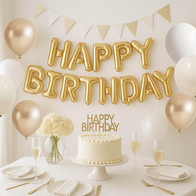 Champagne Gold and Ivory White Balloons Engagement Party Decorations- 34Pcs - Image 2