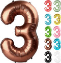Coffee Brown Number 3 Balloon 40 Inch by IWERP