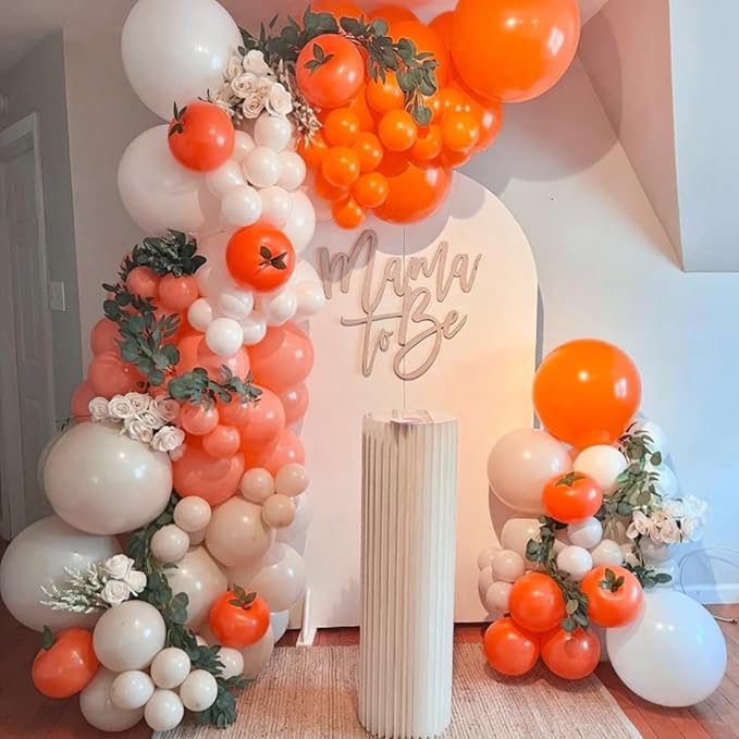 134Pcs Orange Balloons Different Sizes 5 10 12 18 Inch Orange Balloon Garland - Image 5