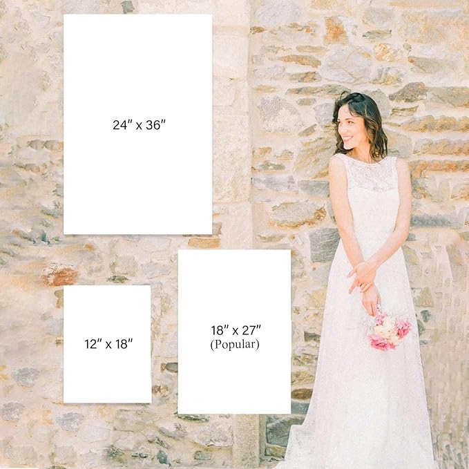 Welcome Wedding Signs, Minimalist Glad You're Here Wedding Sign Decorations Signage 12" X 18" (Small), 27" (Medium), 36" (Large), Plastic, Modern, Pole Mount, Weather