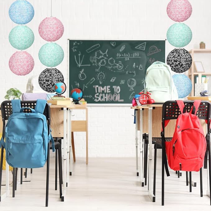 Baquler 12 Pcs Composition Notebook Hanging Lanterns Party Decorations - Image 4