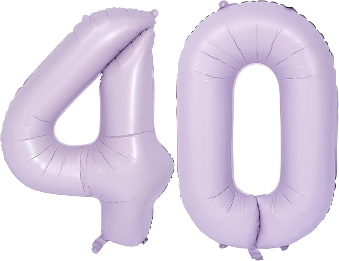 40 In Matte Purple Number Balloons Helium Foil Mylar Balloon Digital 40 | by Exquisitehighqualitypartydecorationstomeetyoureveryneed%EF%BC%81