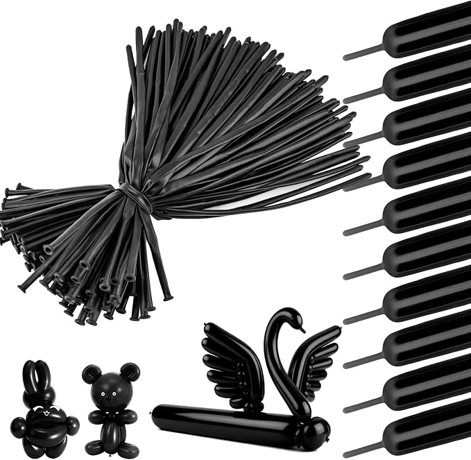260 Balloons 100 PCS Black by YXYL