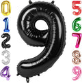 40 Inch Black Number 9 Balloon Birthday Party Decorations by Hadoife