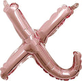 Rose Gold Script Shaped Foil Balloon by AmscanPartySupplies