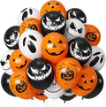 Halloween Party Balloons Black Orange White Ghost Spooky Balloon | 12Inch by Froova